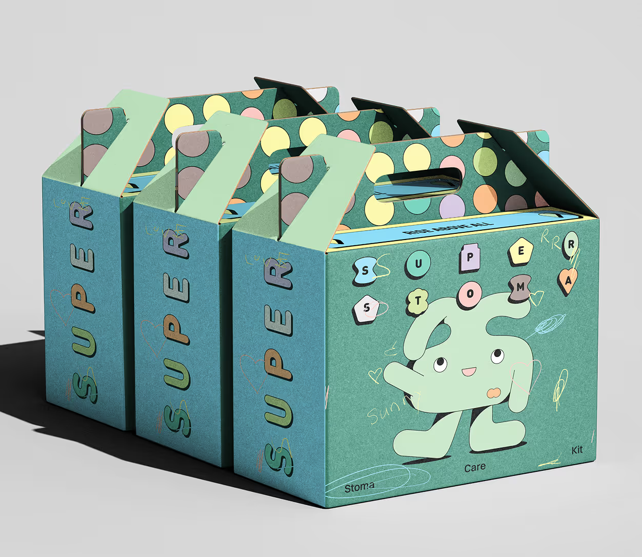 Super Stoma Products in the Super Stoma packaging