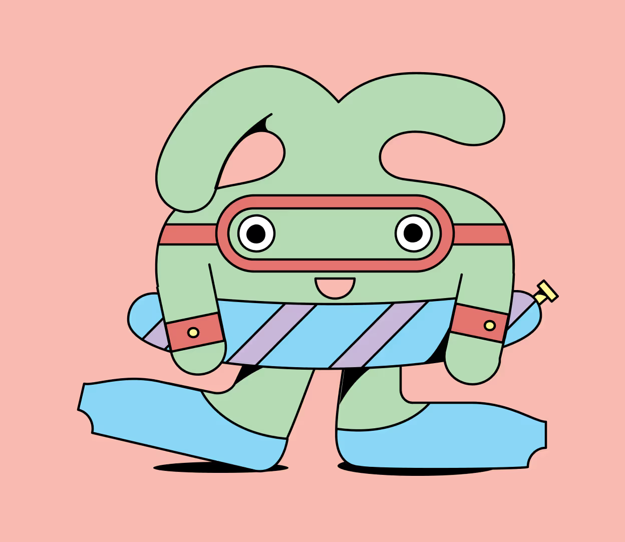 Sunny the stoma in a bathing suite